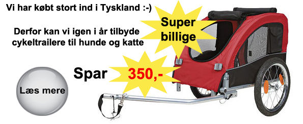 Cykeltrailere til hunden eller katten