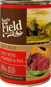 Sams Field True Meat - Beef, Pumpkin & Peas, 400 g
