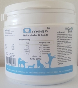 VetCur Omega, 300 g pulver til hunde