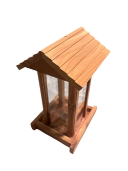 Feeder til fuglefrø (let at rengøre) - cedertræ - RESTSALG