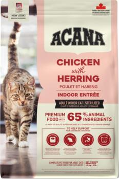 1.8 kg ACANA CAT Indoor Entree (kylling, kalkun og fisk) - BEMÆRK DATO 6/8/26