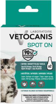 Vetocanis Anti-parasit Spot on til Killing over 3 mdr.- 2 pipetter