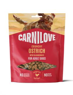 Carnilove Dog Crunchy Snack Ostrich with Blackberries, 200 g