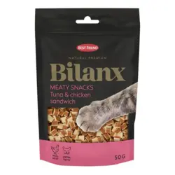 Best Friend Bilanx Meaty snacks tun- & kyllingesandwich til katte, 50g