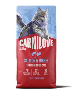 6 kg Carnilove Active CAT Salmon & Turkey for Adult Large Breeds