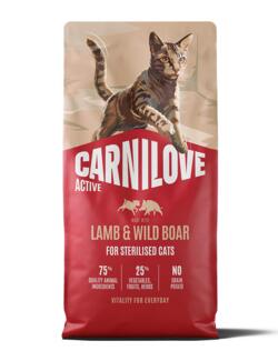 6 kg Carnilove Active CAT Lamb & Wild boar for Sterilised Adult All Breeds