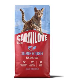 6 kg Carnilove Active CAT Salmon & Turkey for Adult All Breeds
