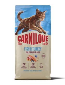 6 kg Carnilove True Fresh CAT Fish & Turkey for Sterilised Adult All Breeds