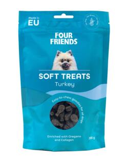 200 g Four Friends Soft Treats Turkey - MADE IN EU