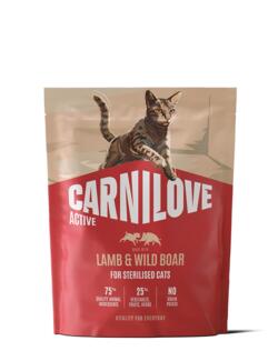 400 g Carnilove Active CAT Lamb & Wild boar for Sterilised Adult All Breeds