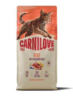 6 kg Carnilove True Fresh CAT Beef for Sterilised Adult All Breeds