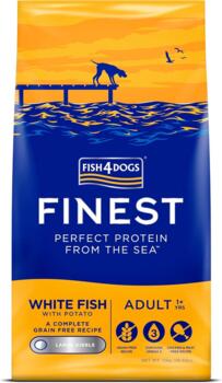 12 kg Fish4Dogs Finest White Fish Adult