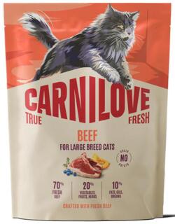 400 g Carnilove CAT True Fresh Beef for Adult Large Breeds
