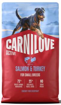 4 kg Carnilove Active Salmon & Turkey for Adult Small Breeds