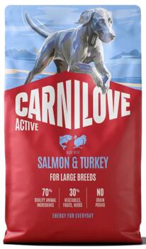 4 kg Carnilove Active Salmon & Turkey for Adult LARGE BREEDS