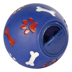 Sjov bold, som hunden kan få godbidder ved at lege med, et virkeligt godt hundelegetøj, som samtidig belønner når hunden er smart. 14,5 cm