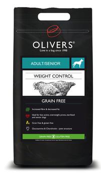 OLIVERS SENIOR/WEIGHT CONTROL MEDIUM GRAIN FREE - 12 kg -  INCL. GODBIDDER OG LEVERING