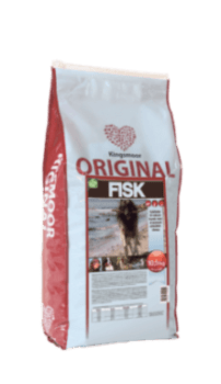 FRAGTSKADE 10,5 kg Kingsmoor Original Fisk - FRAGTSKADEDE SÆKKE  - indhold helt ok