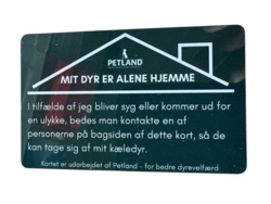 ID-kort til pungen - hvis du har dyr der er alene hjemme