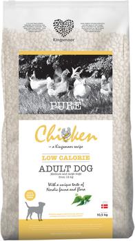10,5 kg Kingsmoor Pure Chicken Low Calorie Dog - mellem og store racer - Fragtfri levering