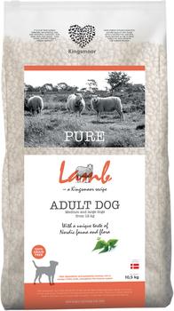 10,5 kg Kingsmoor Pure Lamb Dog  - mellem og store racer - Fragtfri levering - Godbidder medfølger