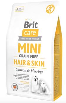 Brit Care Mini - til små racer - Grain Free Hair and Skin - hår og skind med laks, 2 kg