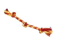 BUSTER Colour Dental Rope 3-Knot, red/orange/yellow, x-small, 25 cm