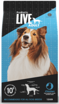 FRAGTSKADET - Probiotic Live Adult Chicken - Kylling & ris - 12 kg - FRAGTSKADET - INDHOLD OK