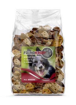 Faunakram 300 g, 3 color, 6 shapes Dog Biscuit Mix