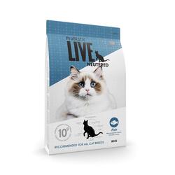 Probiotic Live Neutered Fisk til kat, 8 kg