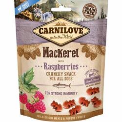 Carnilove Crunchy Snack Makrel & Hindbær - Small Bites, 200 g
