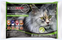 Faunakram, 4 pack flowpack wet steril cat, 4 x 85 g
