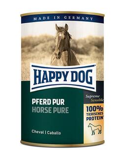 HAPPY DOG Vådfoder til hund - singleprotein hest  - 400 g
