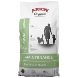 Arion Original Adult MAINTENANCE Medium, Kylling & Ris, 12 kg