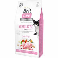 Brit Care Cat Grain-Free Sterilized Sensitive, 7 kg  - incl. gratis levering og gratis vådfoder