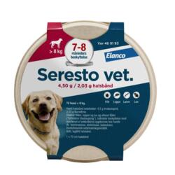Seresto Vet halsbånd til hund, str. >8 kg (stor) - NY EMBALLAGE