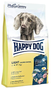 HAPPY DOG 12 kg Fit & Vital Light Calorie Control 25,5/7 - Hvedefri -  Fragtfri levering