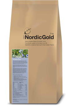 Nordic Gold Freja - til hvalpe - ikke tilsat korn 3 kg - Godbidder medfølger