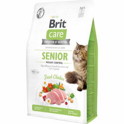 Brit Care Cat GF Senior Weight Control, 2 kg - INCL. OVERRASKELSE