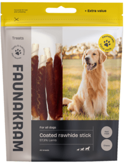 Faunakram Value pack Lamcoated rawhide stick, 300 g