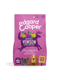 Edgard Cooper Fresh Venison & Free-run Adult And, 7 kg - INCL. GODBIDDER OG LEVERING - RESTSALG