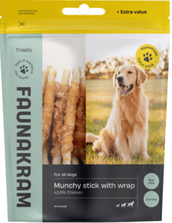 Faunakram 300 g - Munchy stick with chicken wrap