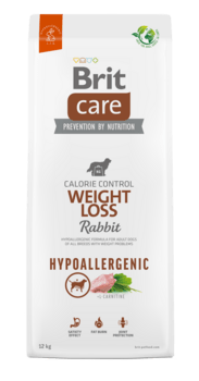 Brit Care Hypoallergenic Weight Loss - Weight Control - Rabbit, 12 kg  - INCL. LEVERING