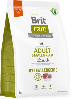 Brit Care Dog Hypoallergenic, Adult Small Breed Lamb, 3 kg