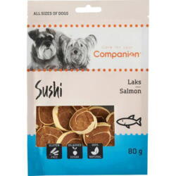 Companion Salmon sushi laks/torsk - glutenfri, 80 g u/sukker