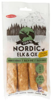 Best Friend Nordic Elk & Ox + Chicken, 4 stk. 60 g