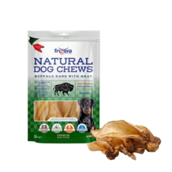 Frigera Natural Dog Chews Bøffelører m. kød, 250 g