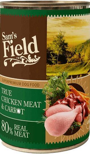 Sams Field True Meat - Chicken & Carrot, 400 g - dyrelageret.dk