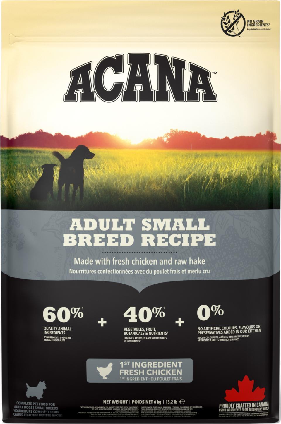 Adult Small Breed fra Acana - køb Acana Adult Small Breed Recipe