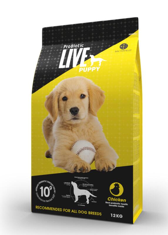 Probiotic Live Puppy Chicken 12 kg - Kylling & Ris til hvalpe - Fragtfri levering -